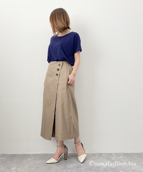 DoCLASSE　UVスラブ・アシメヘムチュニック