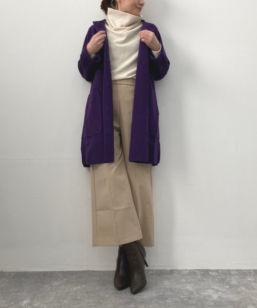 DoCLASSE　カットジョーゼット・オフタートル