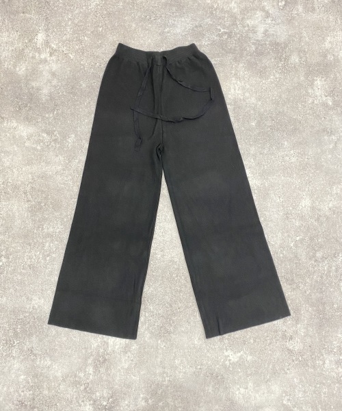 SAISON DE PAPILLON フルレングスニットワイドパンツ