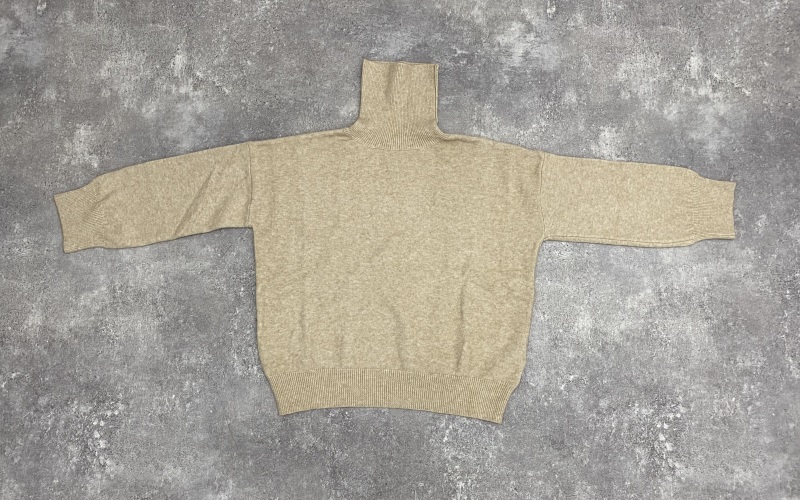 SAISON DE PAPILLON ビックシルエットタートルネックニットプルオーバー