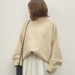 SAISON DE PAPILLON ビックシルエットタートルネックニットプルオーバー