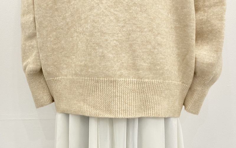 SAISON DE PAPILLON ビックシルエットタートルネックニットプルオーバー