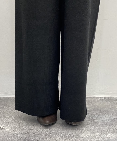 SAISON DE PAPILLON フルレングスニットワイドパンツ