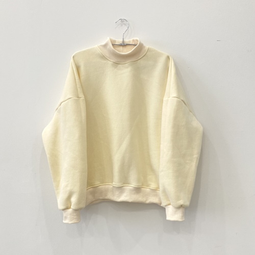 fifth サイドファスナーモックネック裏起毛スウェット