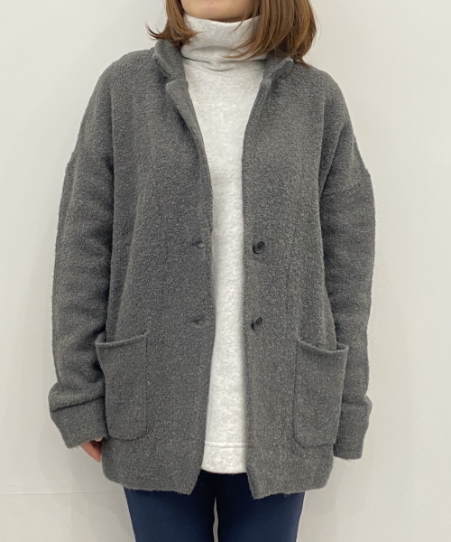 DoCLASSE イタリア糸・アルパカ混ニットジャケット