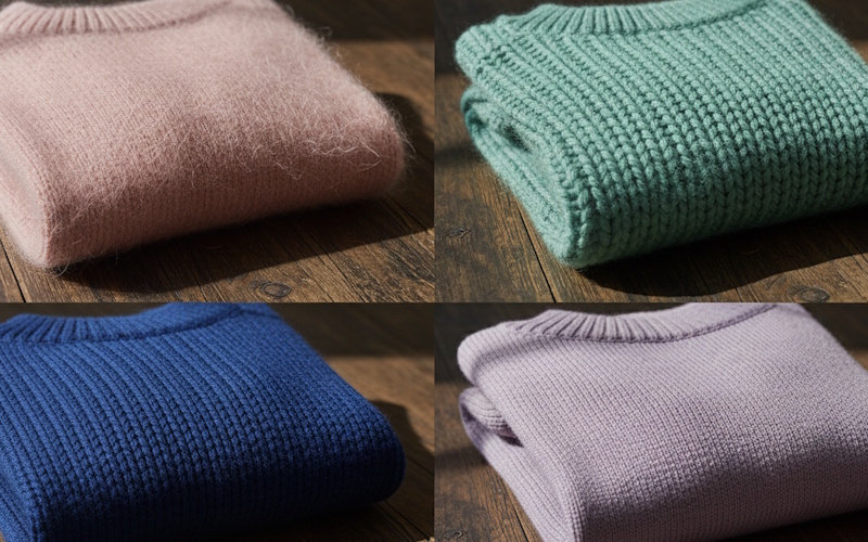 40代の冬を明るく彩るきれい色ニット。大人が素敵に見える選び方と着こなし