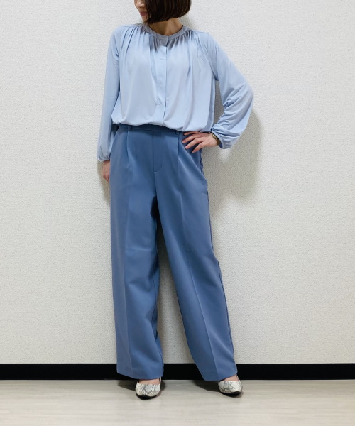 DoCLASSE　エアリージョーゼット・ワイドストレート63cm