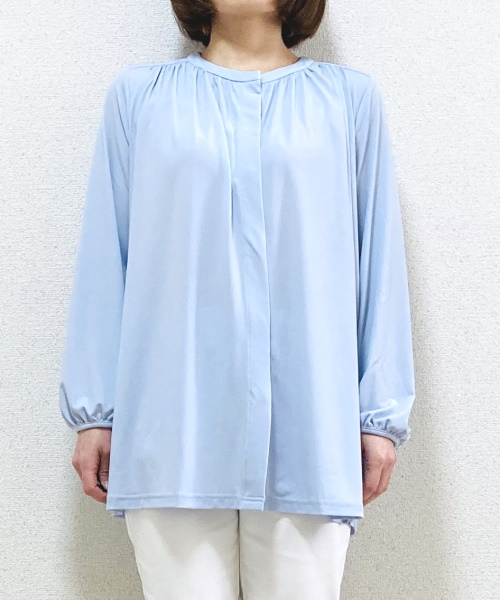 DoCLASSE　ドレープジャージー・前開き比翼チュニック