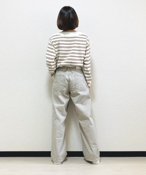 DoCLASSE　甘撚りカラーデニム・ワイドストレート