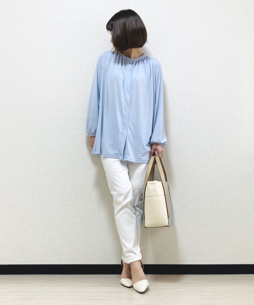 DoCLASSE　ドレープジャージー・前開き比翼チュニック