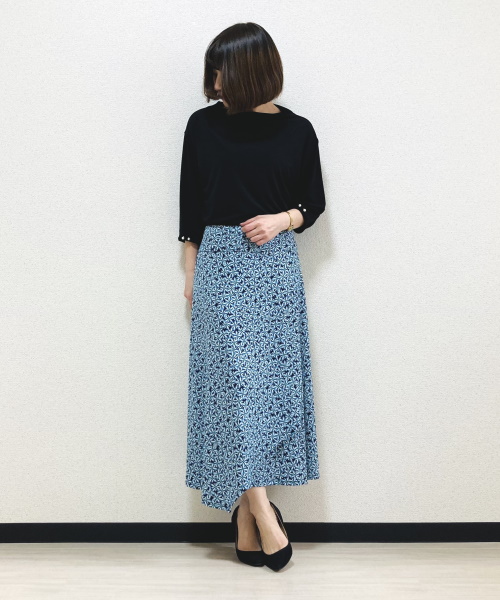 DoCLASSE　ドレープジャージー・スタンドボートネック