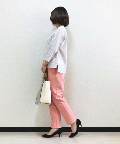 DoCLASSE　ドゥクラッセTシャツ・抜け感Vネック7分袖