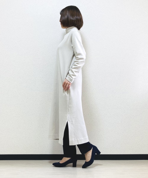 DoCLASSE　接結ストレッチ・スリットワンピース