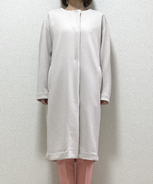 DoCLASSE　シャインストレッチ・ノーカラーコート