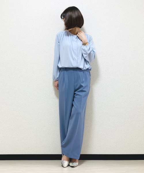 DoCLASSE　ドレープジャージー・前開き比翼チュニック