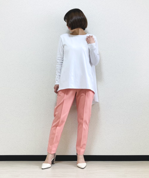 DoCLASSE　ドゥクラッセTシャツ・ペプラムボートネック