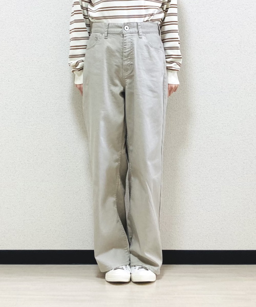 DoCLASSE　甘撚りカラーデニム・ワイドストレート