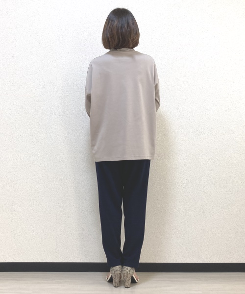 DoCLASSE　超長綿・ワイドハイネックプルオーバー