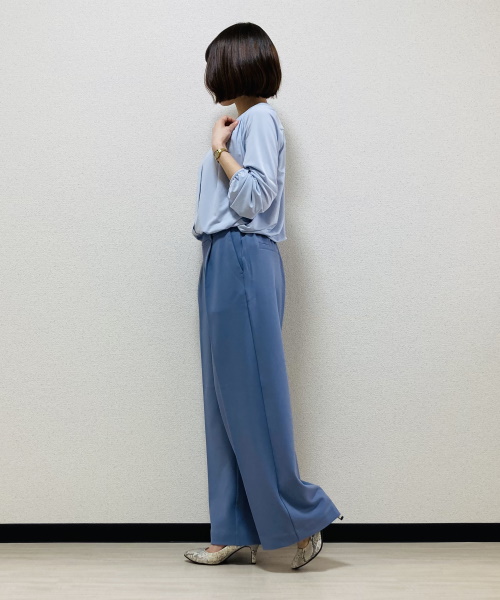 DoCLASSE　エアリージョーゼット・ワイドストレート63cm