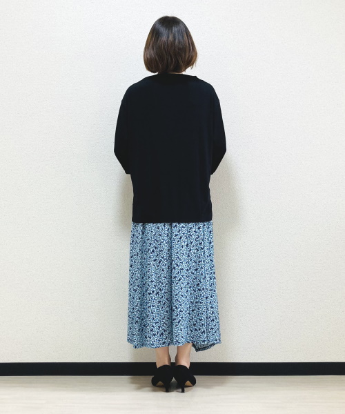 DoCLASSE　ドレープジャージー・スタンドボートネック