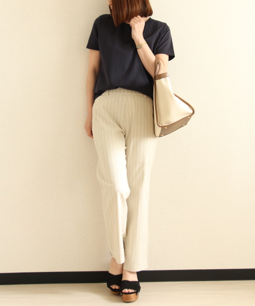 DoCLASSE ドライタッチ・美脚ストレートパンツ/63㎝ 5,489円(税込)