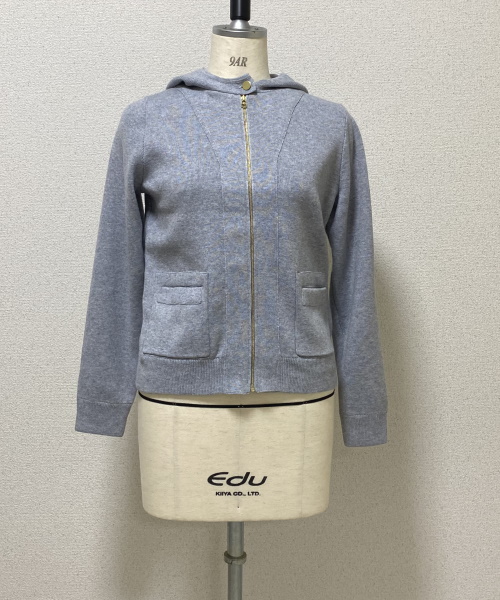 DoCLASSE　総針編み・フーディブルゾン　9,889円