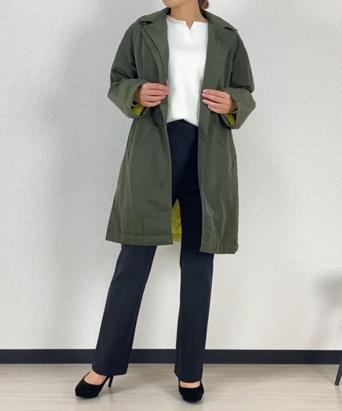 DoCLASSE マジカルサーモ・グログランミドルコート