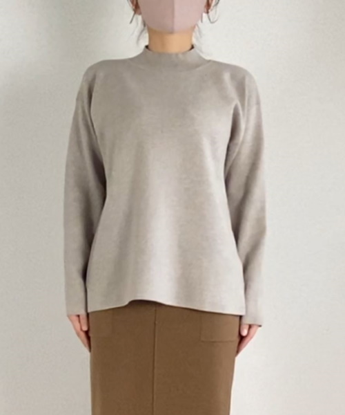 DoCLASSE　ミラノリブ・ハイネックニット