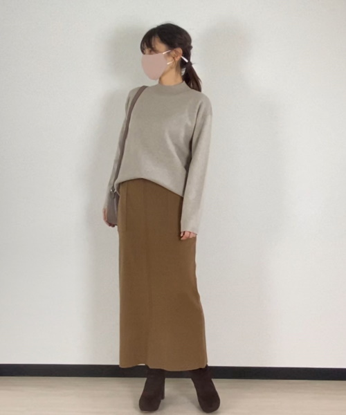 DoCLASSE　ミラノリブ・ハイネックニット