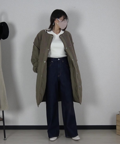 GU#3　トップス×デニムパンツ