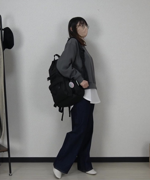 GU#8　パーカーレイヤード×デニム