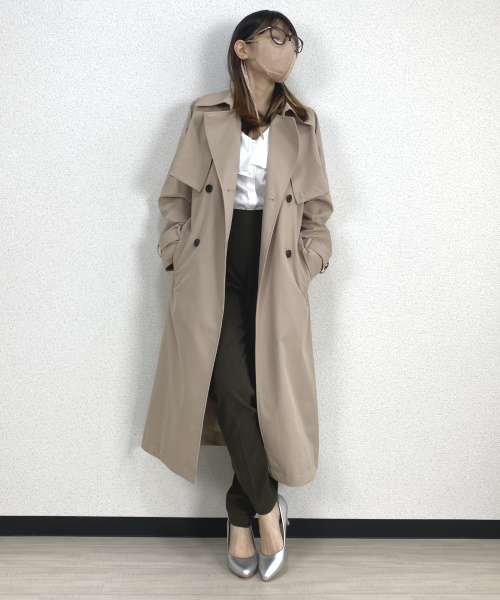 定番のベージュを素敵に着まわし！「トレンチコートを使った技ありコーデ13選」
