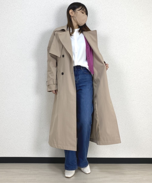 定番のベージュを素敵に着まわし！「トレンチコートを使った技ありコーデ13選」