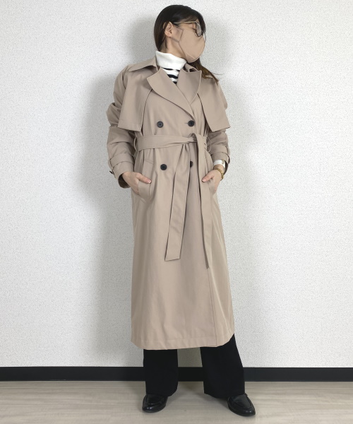 定番のベージュを素敵に着まわし！「トレンチコートを使った技ありコーデ13選」