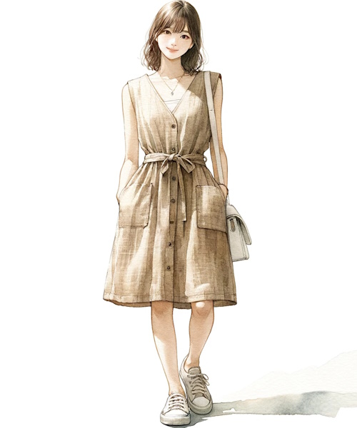 ナチュラル服を大人可愛く着こなすポイントと服の選び方