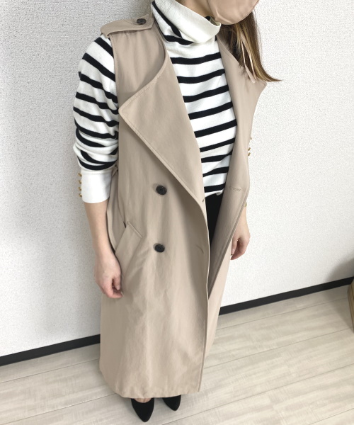 DoCLASSE 二重織りワッシャーツイル・２WAYトレンチ 27,390円