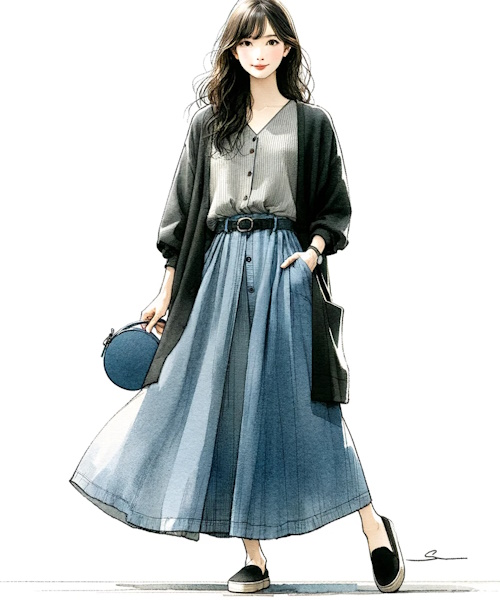 ナチュラル服を大人可愛く着こなすポイントと服の選び方