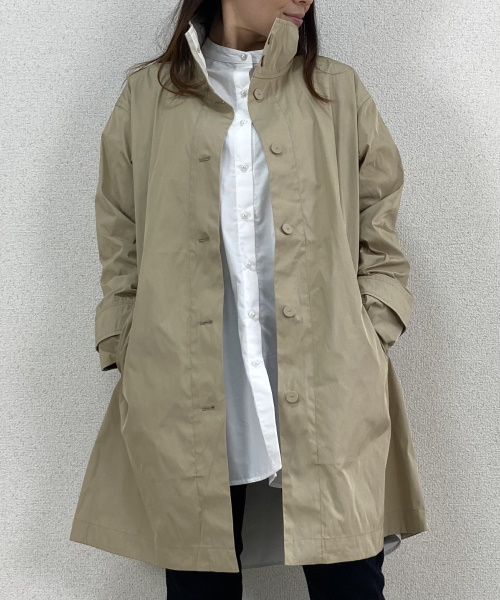 DoCLASSE　二重織メモリー・スタンドカラーコート