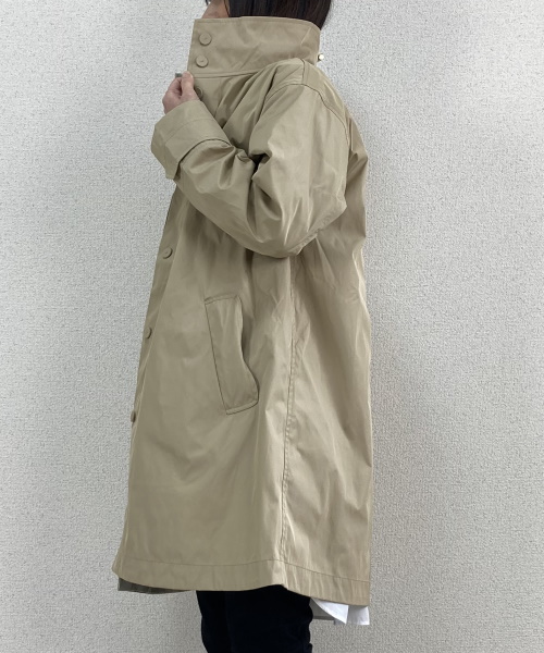 DoCLASSE　二重織メモリー・スタンドカラーコート