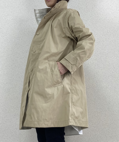 DoCLASSE　二重織メモリー・スタンドカラーコート