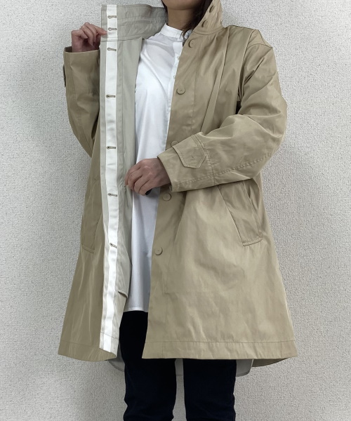 DoCLASSE　二重織メモリー・スタンドカラーコート