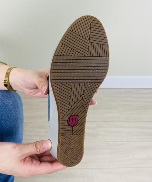 fitfit　しなやかウェッジニットサンダル