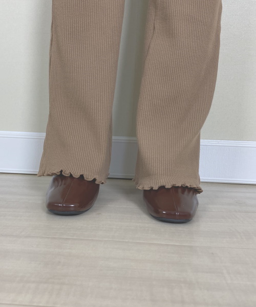 NOAHL　リブフレアパンツ　 3,300円 (税込)