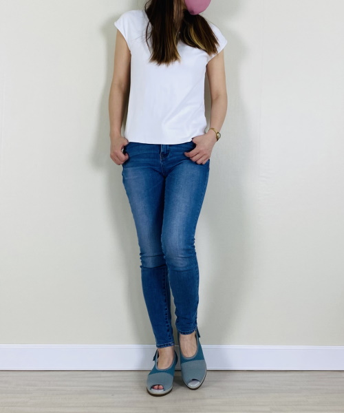 fitfit　しなやかウェッジニットサンダル