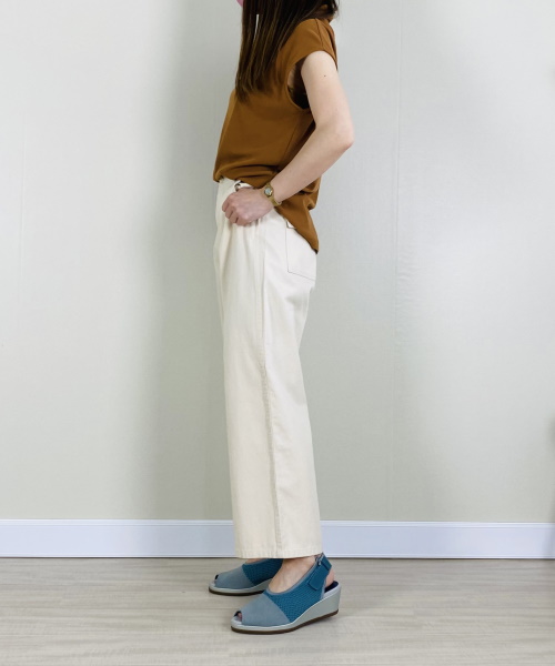 fitfit　しなやかウェッジニットサンダル