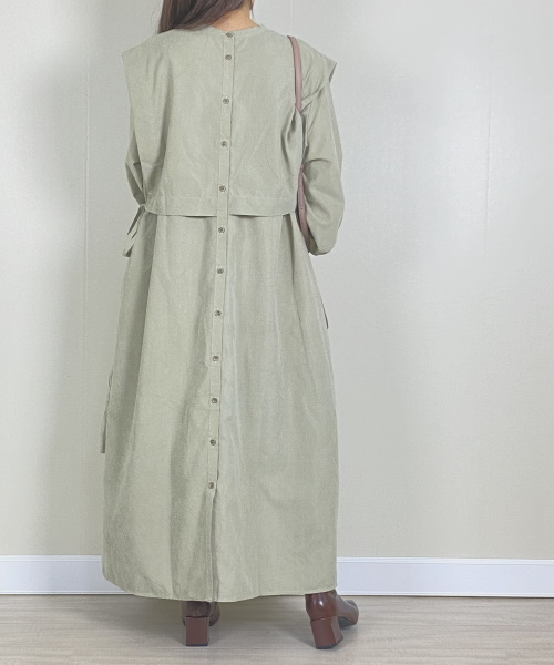 NOAHL　ピーチスキン2wayレイヤードワンピース　7,590円 (税込)