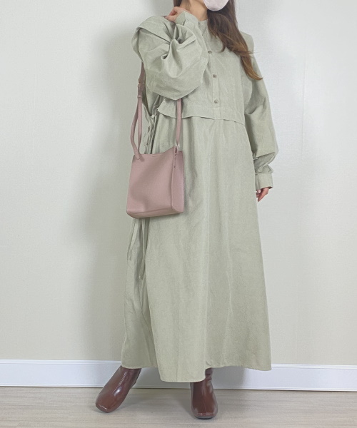 NOAHL　ピーチスキン2wayレイヤードワンピース　7,590円 (税込)