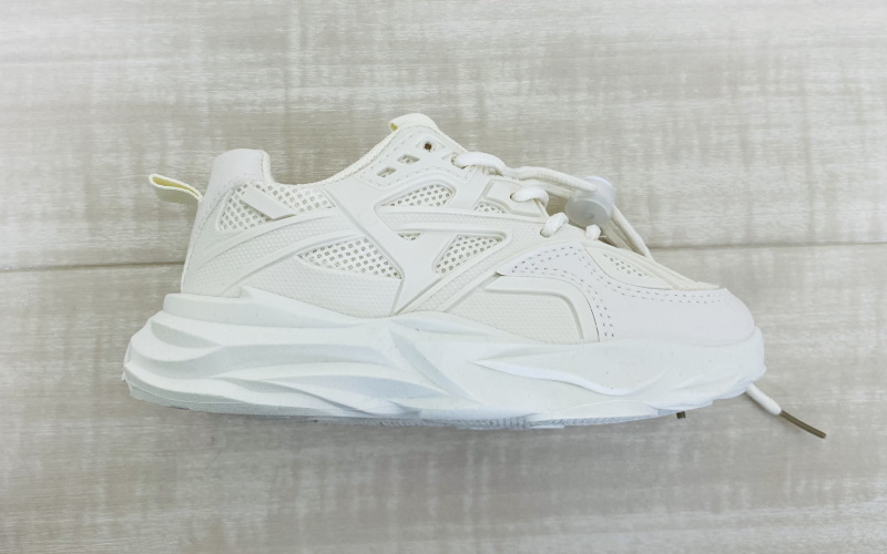 Boys メッシュパネル ドローストリングデザイン 厚底スニーカー