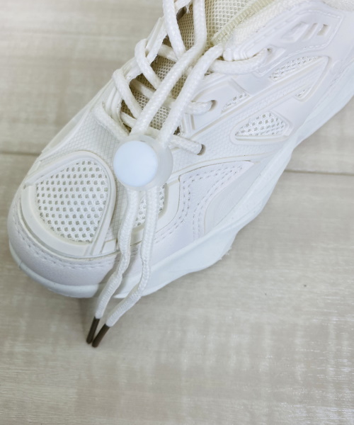 Boys メッシュパネル ドローストリングデザイン 厚底スニーカー