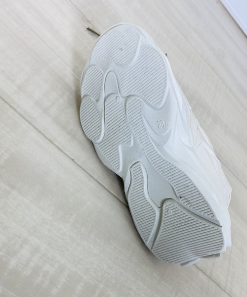 Boys メッシュパネル ドローストリングデザイン 厚底スニーカー